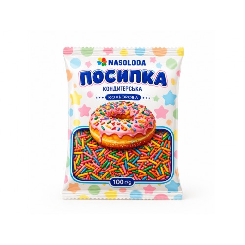 Кондитерская посыпка MIX 100 г Nasoloda